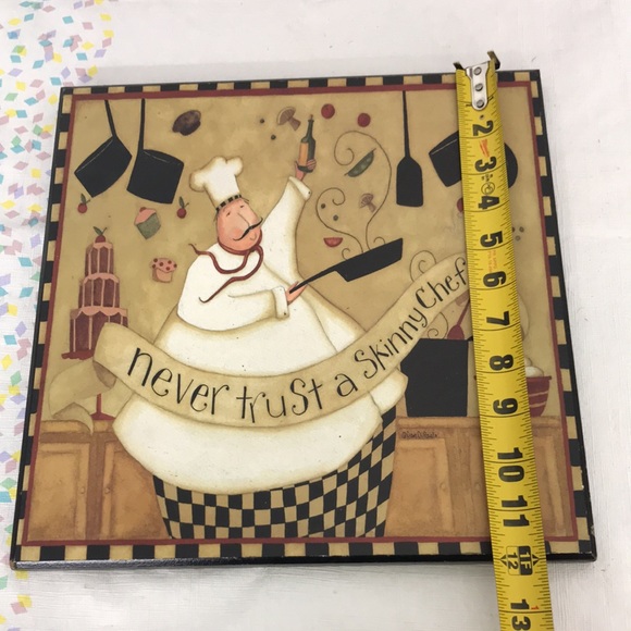 Never trust a skinny chef!” Kitchen Art Deco - Picture 9 of 9